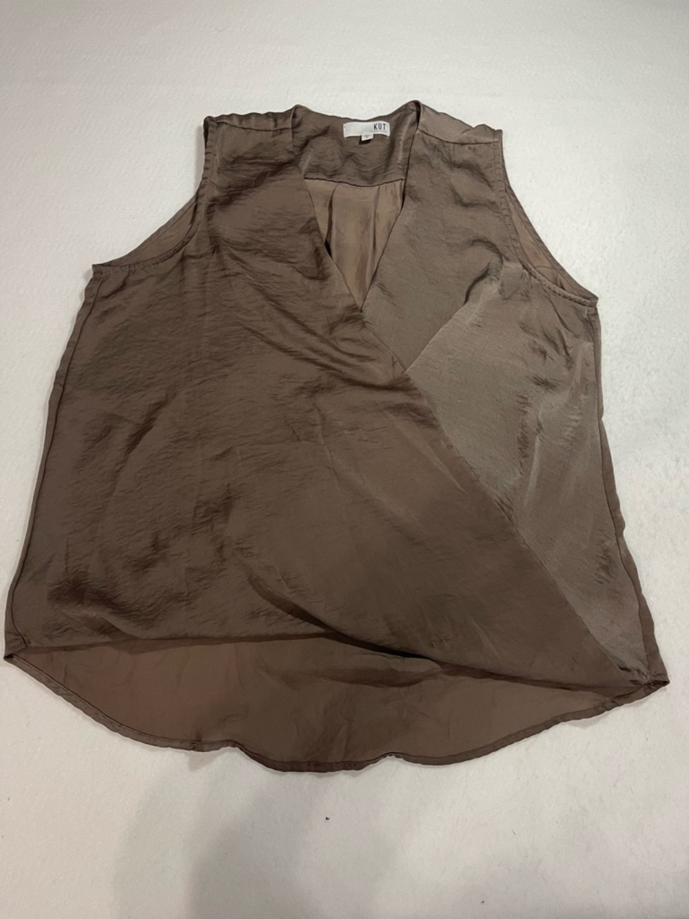 KUT from the cloth draped sleeveless blouse medium